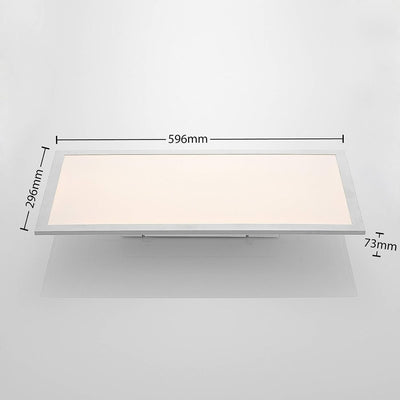 Lindby LED Panel 'Stenley' (Modern) in Alu u.a. für Küche (1 flammig,) - Bürolampe, Deckenlampe, Dec