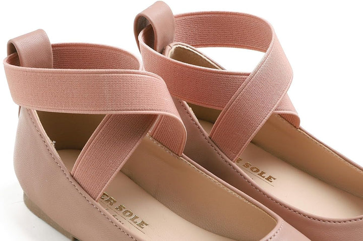 Feversole Girls Cute Belt Dress, Mädchen süsses Kleid Mary Jane Schuhe weiche Party Urlaub Ballerina