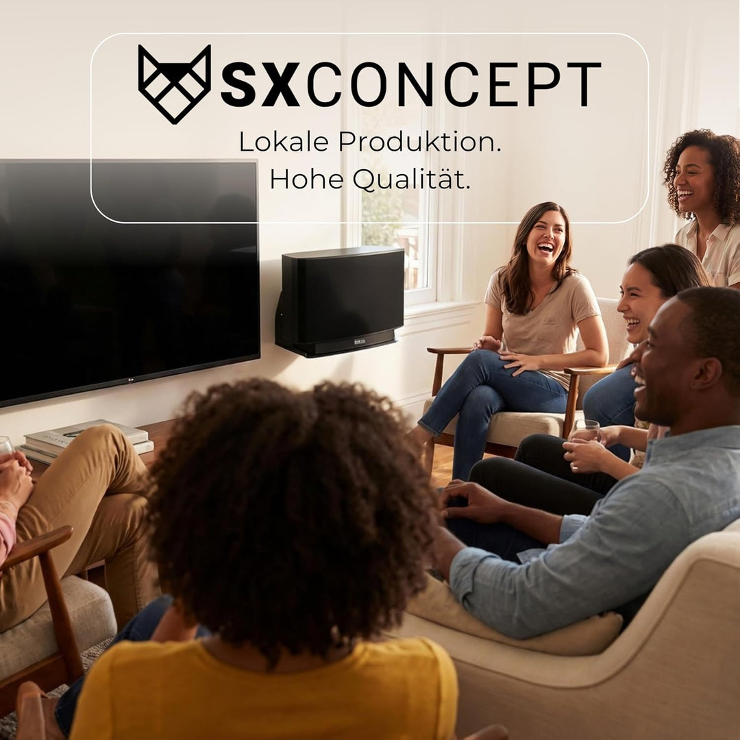SX-Concept Wandhalterung für Sonos Play 5 Generation 2 weiss | minimalistisch Design | Kleiner Wanda