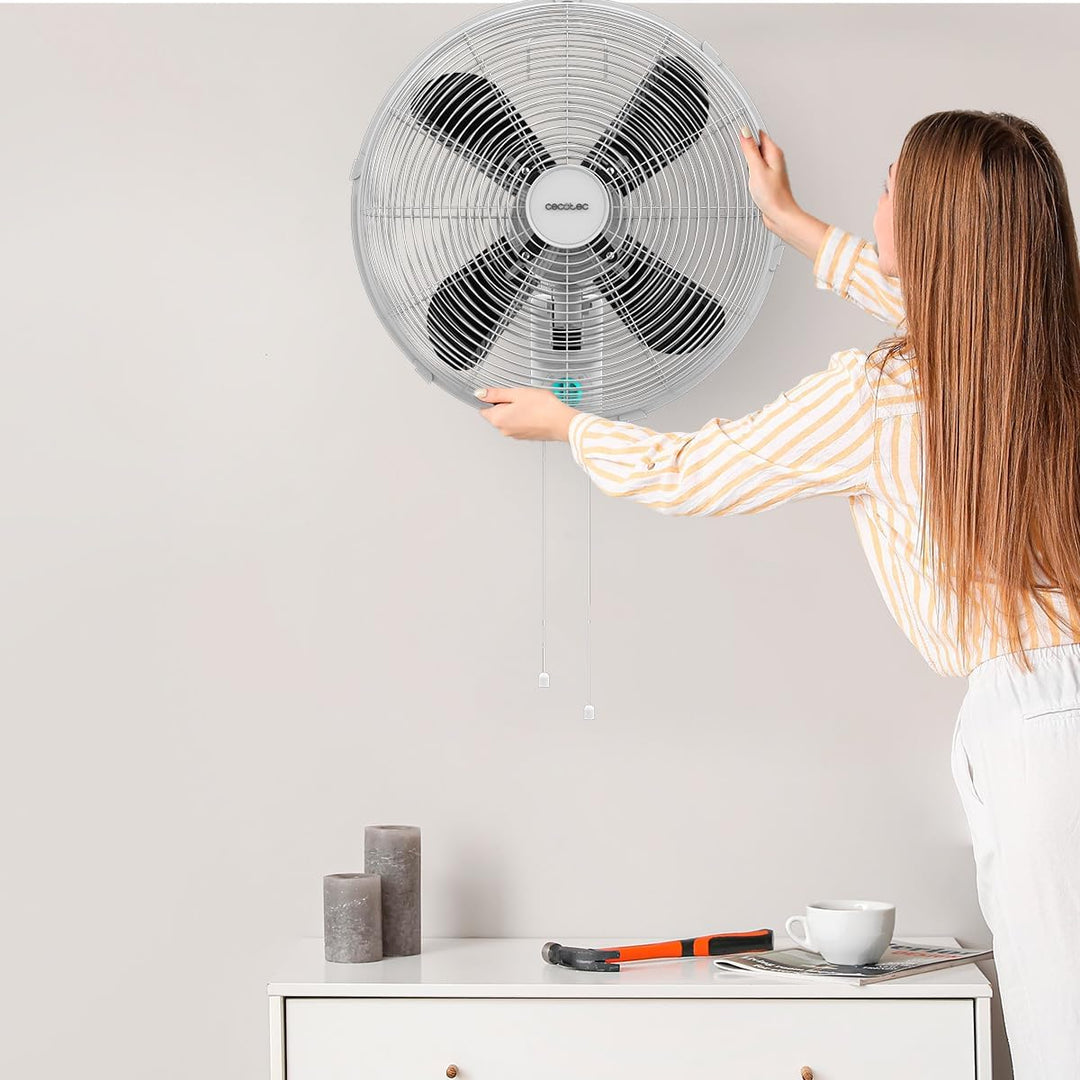 Cecotec - Wandventilatoren EEnergySilence 4500 Power Wall, 50W, 30 cm Durchmesser, 4 aerodynamische