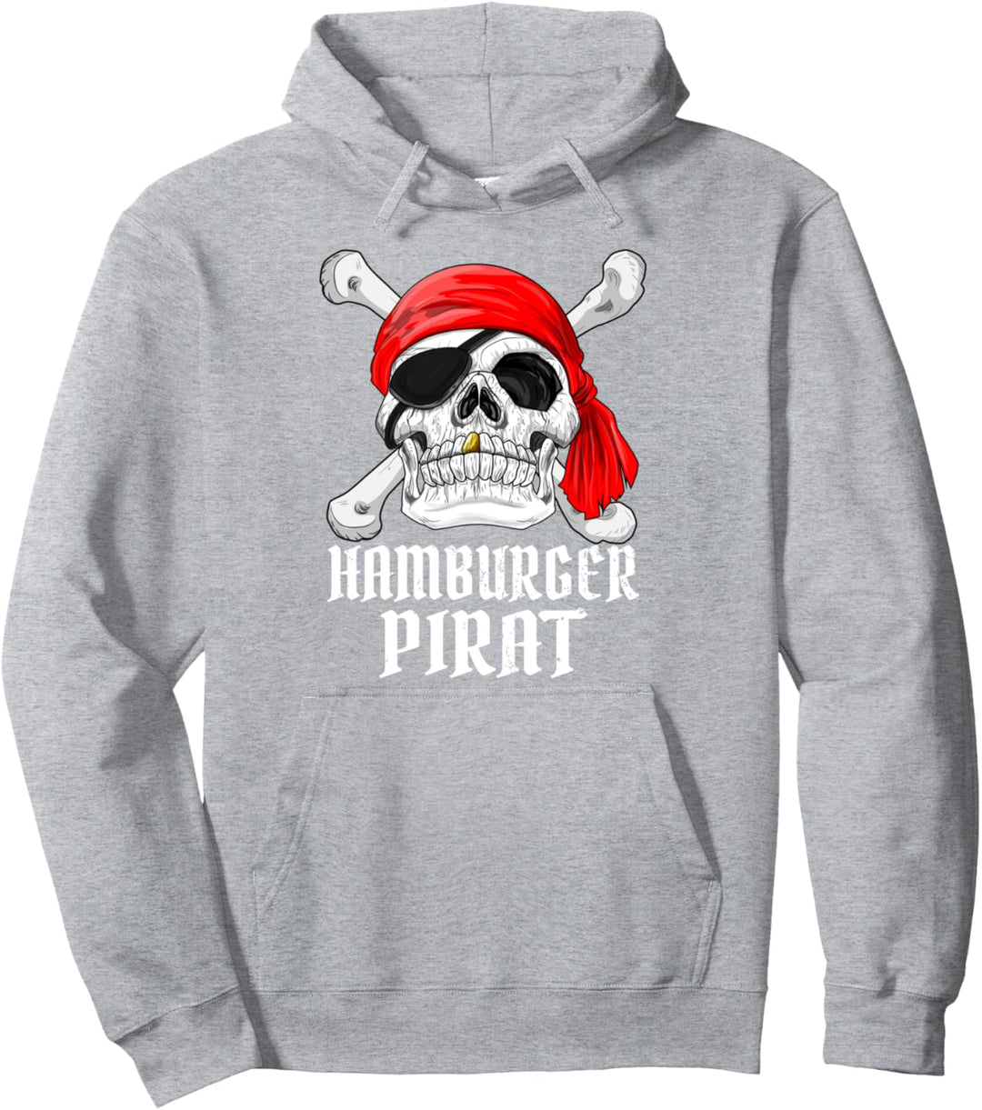 Hamburger Piraten Crew Pirat Kostüm Fastnacht Fasching Pullover Hoodie