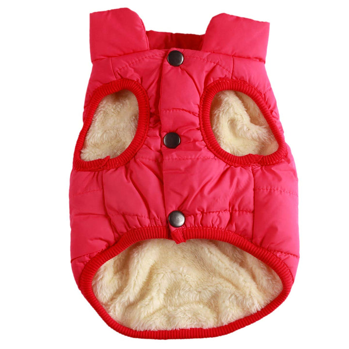 2-lagige mit Fleece gefütterte Hundejacke, sehr warm für Winter und kaltes Wetter, extraweiche, wind