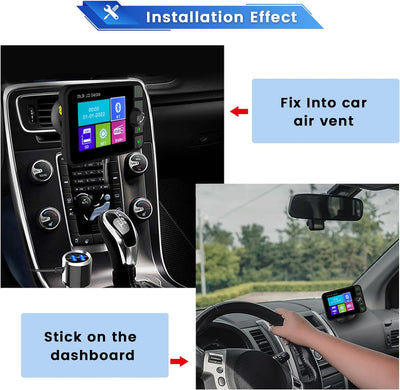Hikity DAB+ Adapter Antennentuner für Autoradio Digital Empfänger Externe DAB Box Adapter Tuner Komp