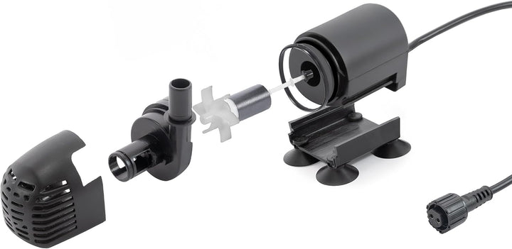WaterSplash 101051 pompa zapasowa do stawu ogrodowego 10/610 l/h, wysokość tłoczenia 12-24 V DC, nap