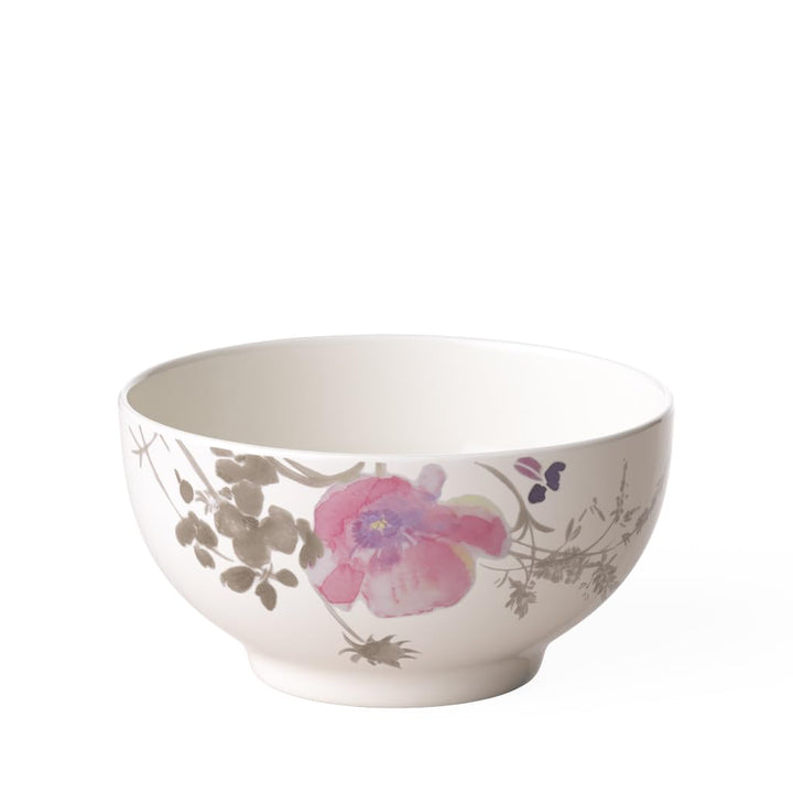 Villeroy & Boch Mariefleur Gris Basic Schale, Premium Porzellan, weiss/bunt Weiss/Mehrfarbig 15X13X8