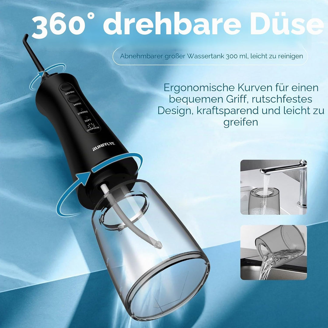 Munddusche Kabellos 4 Modi 12 Stufen Water Flosser 0.6MM Wasserstrahl Oral Elektrische Zahnseide Zah