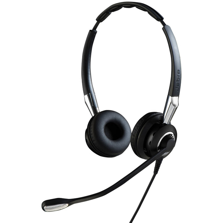Jabra Biz 2400 II Quick Disconnect On-Ear Stereo Headset - Ultra noise-cancelling and Corded Lightwe