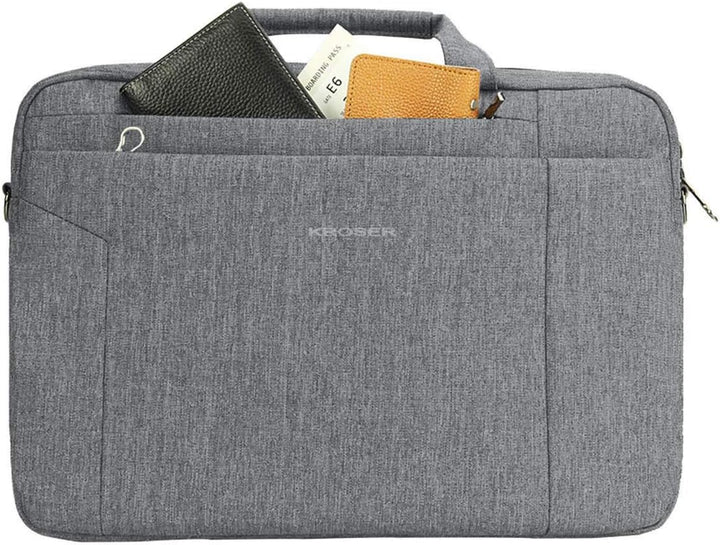 KROSER Laptop Tasche 15.6 Zoll Notebooktasche Aktentasche Tablet Tasche Schulter Umhängetasche Wasse