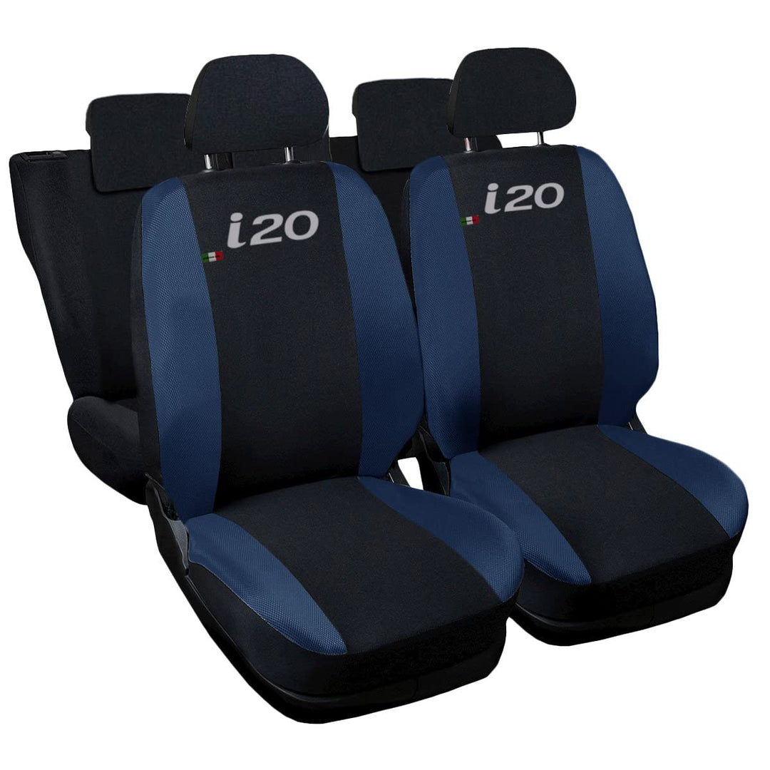Lupex Shop 17239-01 i20 zweifarbige Sitzbezüge - schwarz dunkel blau