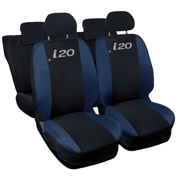Lupex Shop 17239-01 i20 zweifarbige Sitzbezüge - schwarz dunkel blau