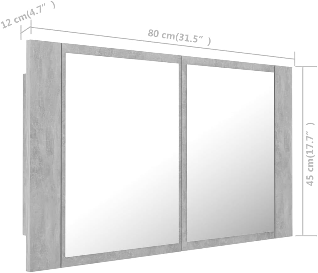 vidaXL LED Bad Spiegelschrank Badezimmerspiegel Badspiegel Spiegel Badschrank Badezimmerschrank Häng
