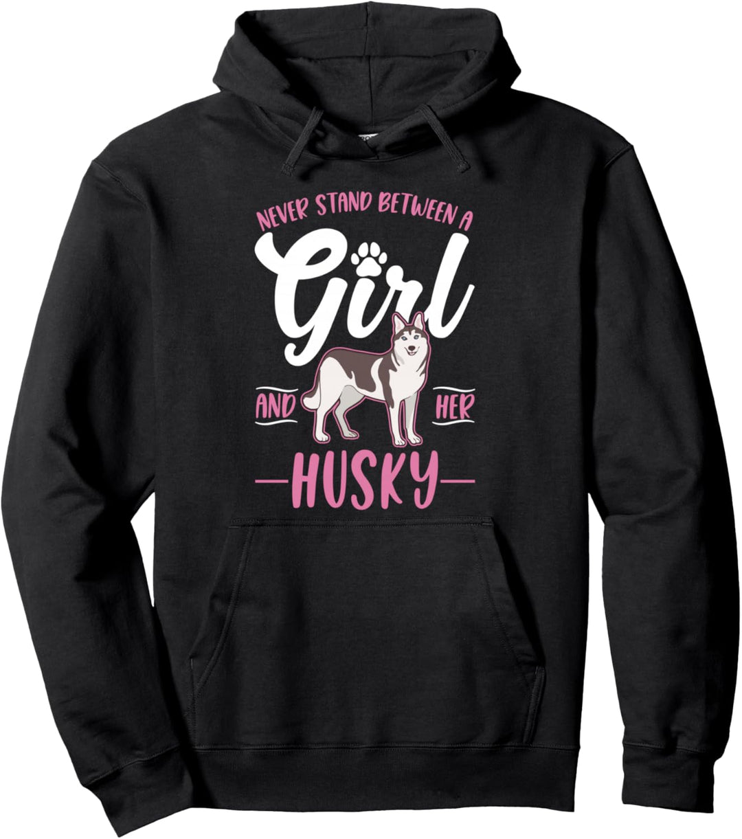 Husky Mädchen Sibirischer Husky Pullover Hoodie