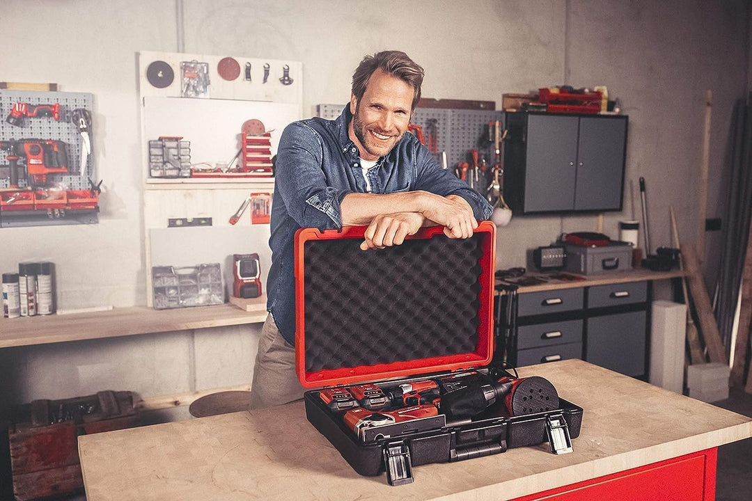 Original Einhell Koffer E-Box M55/40 (für universelle Aufbewahrung von Werkzeug und Zubehör, 550x400
