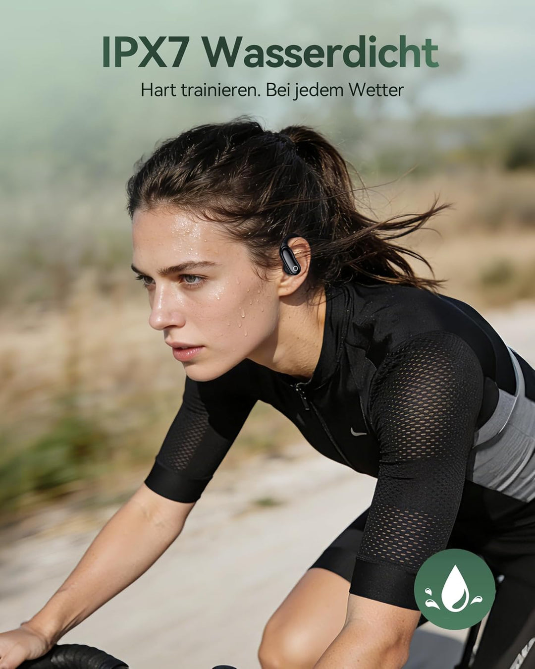 2026 Sport Kopfhörer Bluetooth mit Ohrbügel, ANC Geräuschunterdrückung, 96H Laufzeit, IPX7 Wasserdic