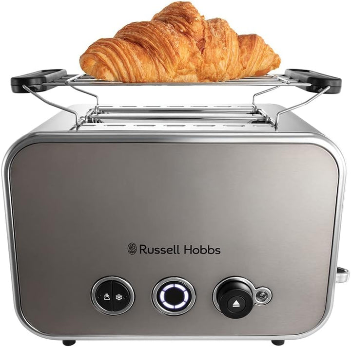 Russell Hobbs Toaster [für 2 Scheiben] Distinctions Edelstahl Titanium (extra breite Toastschlitze,i