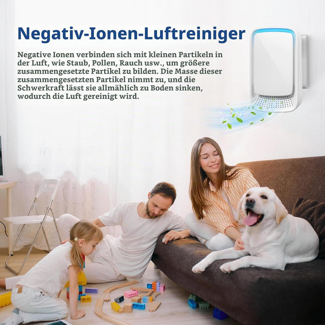 Luftreiniger, Plug In Air Purifier 4 Pack, Plug in Negativ Ionen Luftreiniger für Zuhause, Schlafzim