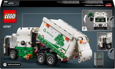 Lego Technic Mack LR Electric Müllwagen, Müllauto-Modell für Recycling-Rollenspiele, Baubares LKW-Sp