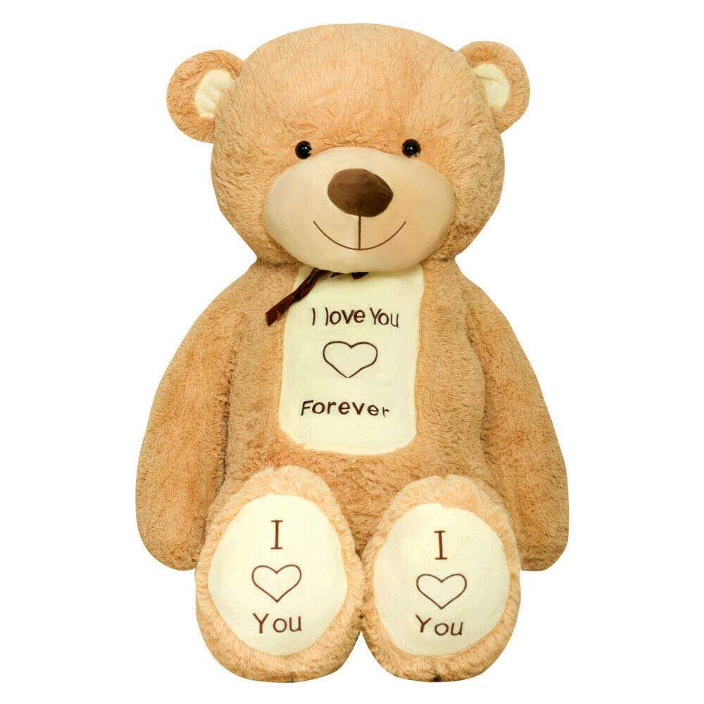 Teddybär 220cm | Farbe Hellbraun | Gross Teddy Bear Plüschbär Stofftier Kuscheltier Plüschtier XXL H