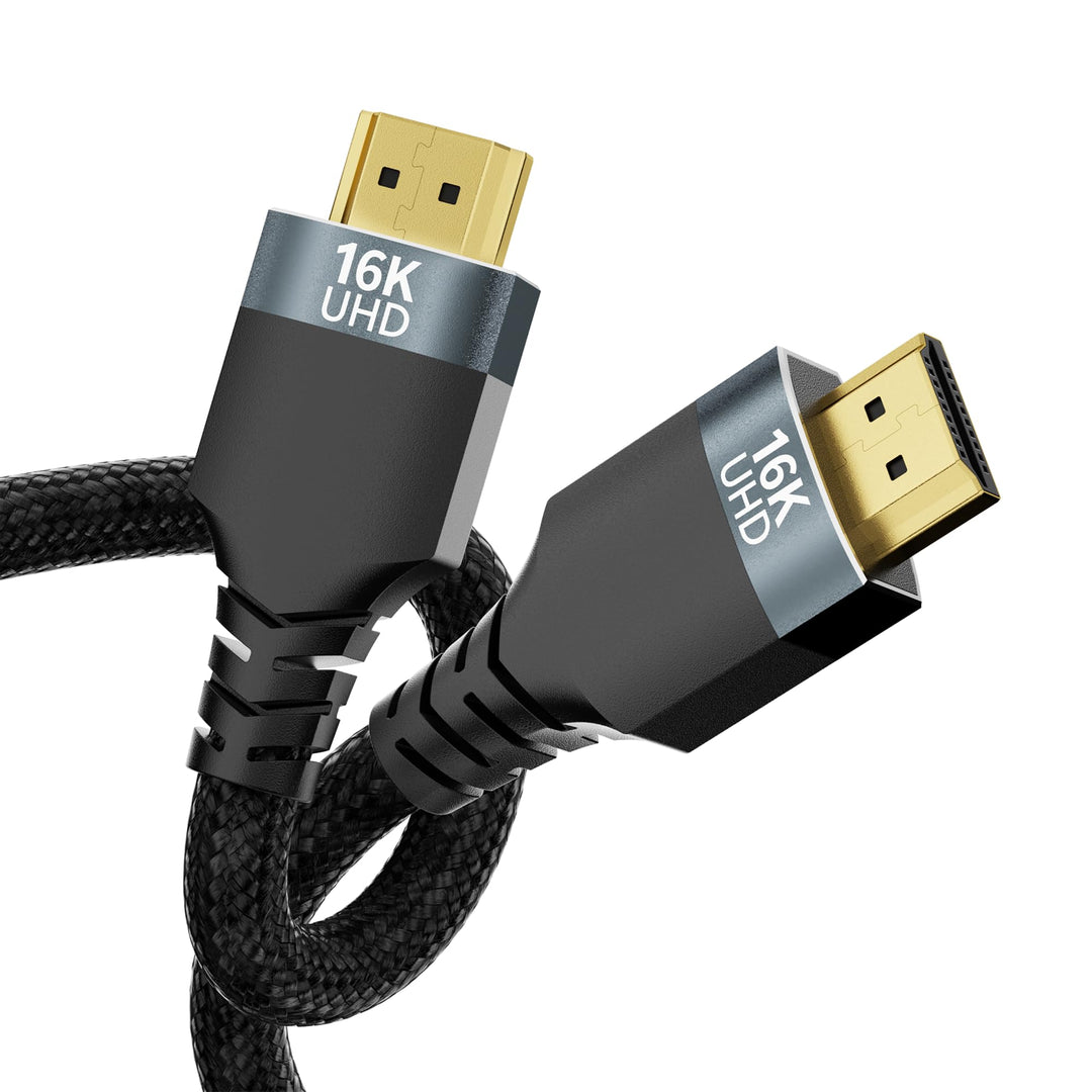 Lang HDMI Kabel 2M,16K HDMI 2.2 Kabel 96Gbps Ultra High Speed 16K@60Hz,8K@240Hz,4K@480Hz,eARC,HDR10+
