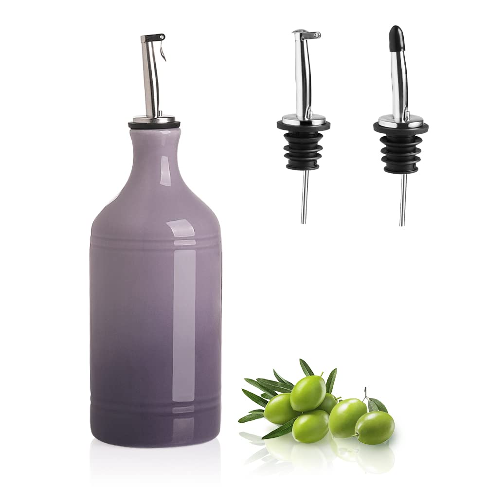 Sweejar Keramik-Olivenöl-Spenderflasche, schützt Öl, um Oxidation zu reduzieren, geeignet für die Au