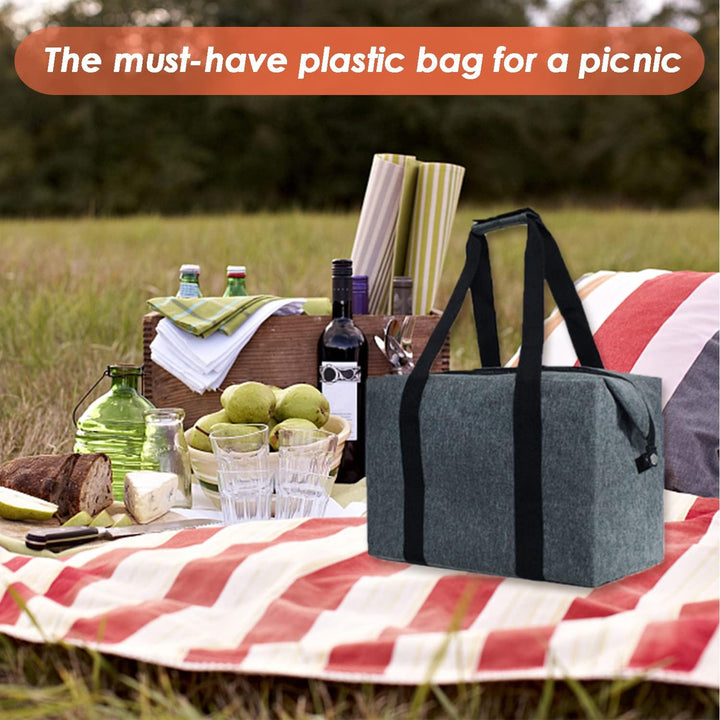 20L Grosse Kühltasche, Picknicktasche, Thermotasche, faltbar, isolierte Lebensmitteltaschen, grosse