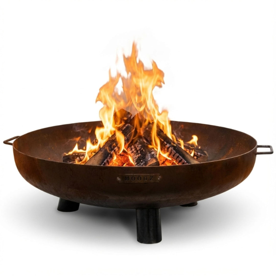 Moodz Feuerschale 60cm - Feuerschalen für den Garten - Feuerstelle Outdoor & Feuertonne - Feuerschal