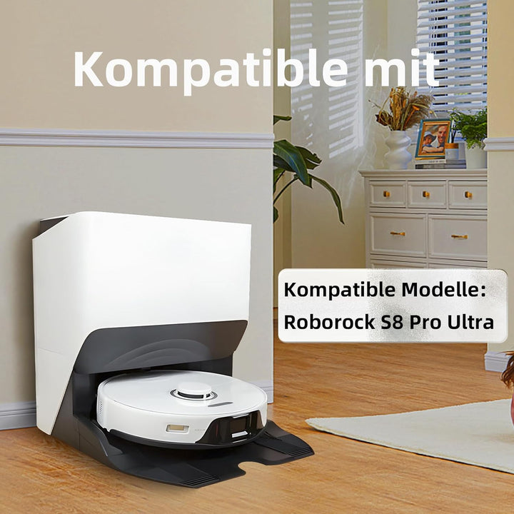 17 Stück Zubehör für Roborock S8 Pro Ultra Saugroboter mit 2 Hauptbürste 4 Wischtücher 4 Filter 6 Se