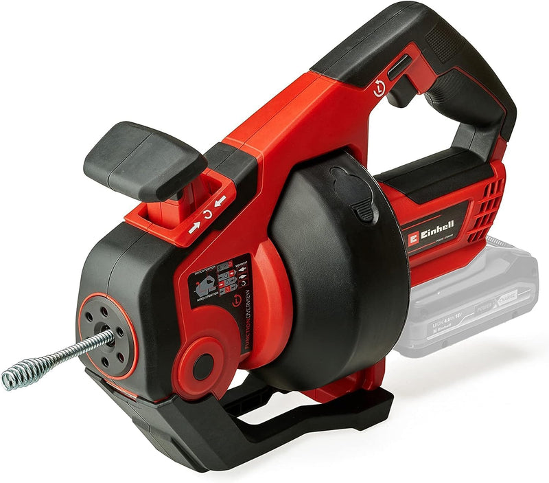 Einhell Akku-Rohrreiniger TE-DA 18/760 Li-Solo Power X-Change (18 V, Li-Ion, 7,6 m lange Reinigungss