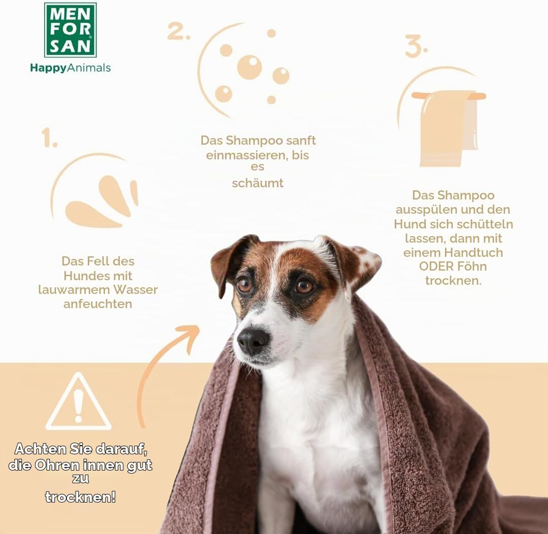 MENFORSAN Shampoo für Hunde Macadamiaöl 5L, Pflegt und glänzt, Entwirrungskraft citrica, citrica