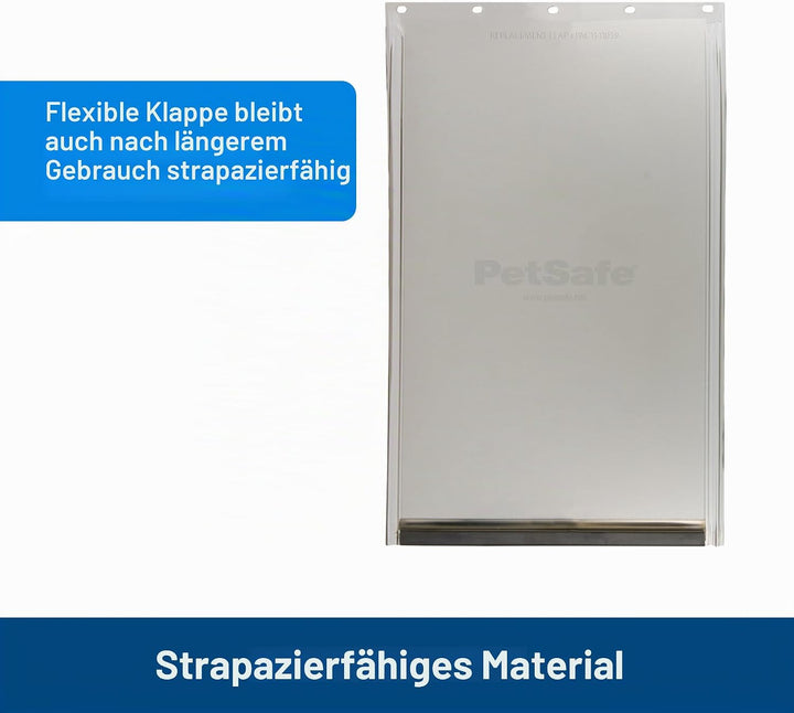 PetSafe Mittelgrosse Ersatzklappe – Braun – ungiftig, wetterbeständig, Magnetverschluss – Grösse M –
