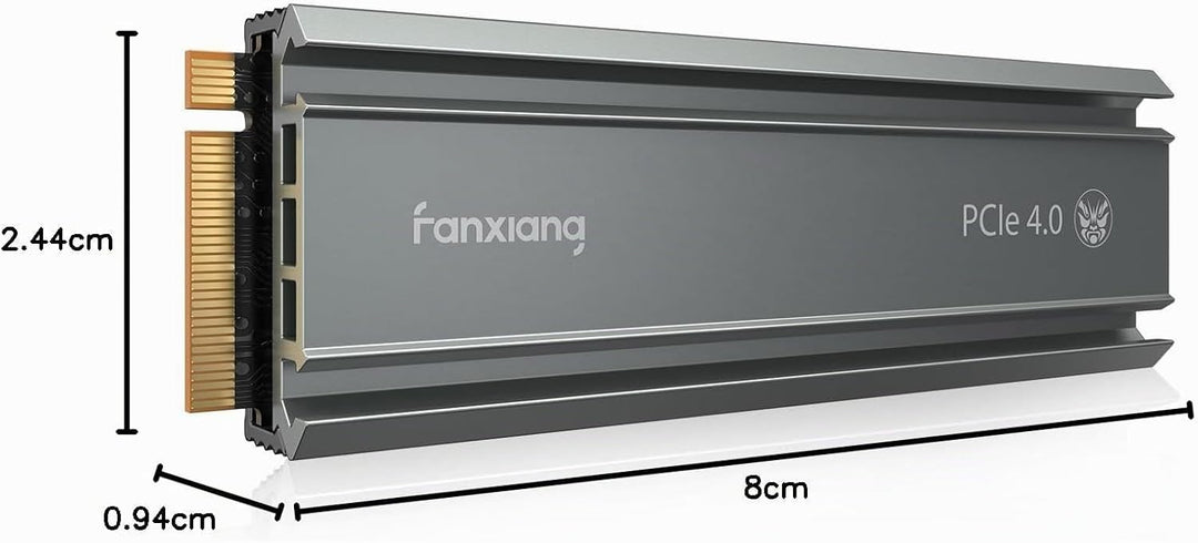 fanxiang S660 2TB PCIe 4.0 NVMe SSD M.2 2280 interne Solid State Drive - mit Heatsink, bis zu 4800 M