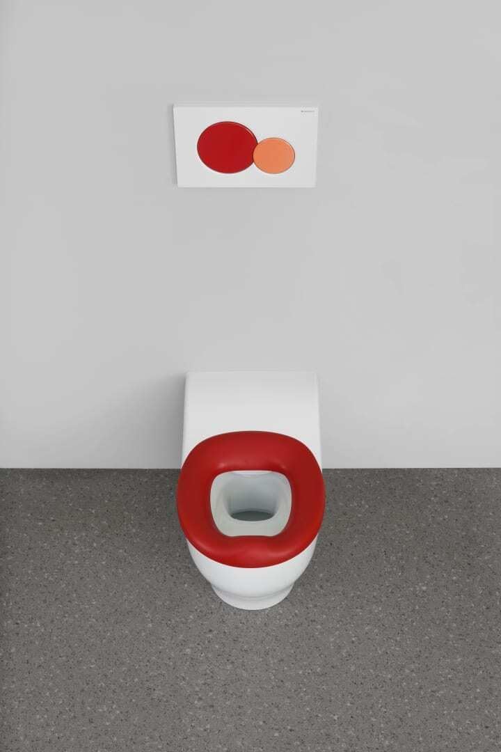 Geberit WC-Sitzring Bambini für Kleinkinder, karminrot