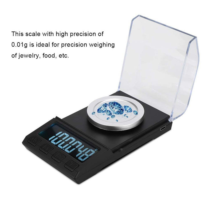 Elektronische Waage,100g/0,001g LCD Mini Elektronische Küchenwaage Digitale Lebensmittel Schmuck Waa