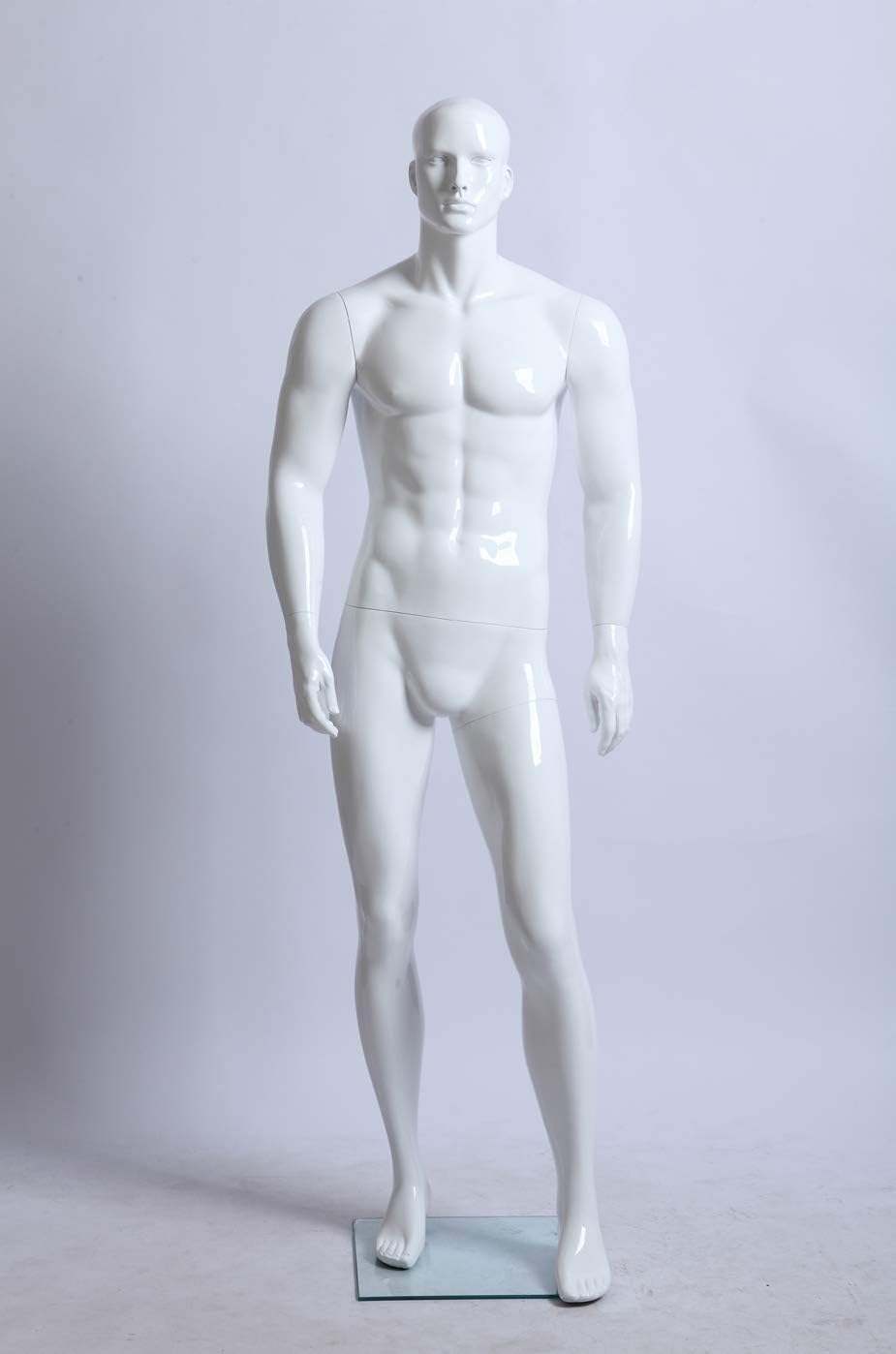 Euroton XM-11B weiss lackierte abstrakte Schaufensterpuppe Mannequin Mann männliche Schaufensterpupp