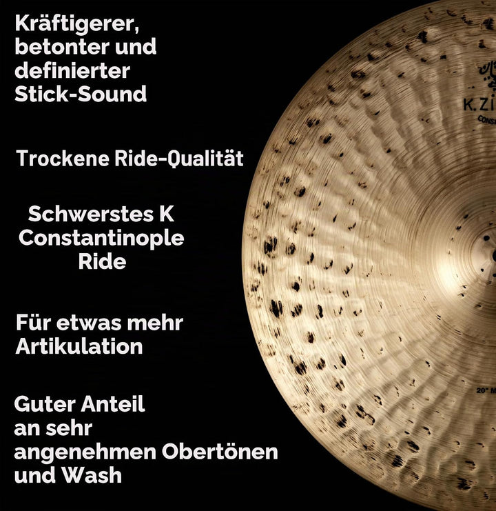 Zildjian K Constantinople Series - 22" Medium Ride Cymbal 22 Zoll Medium, 22 Zoll Medium