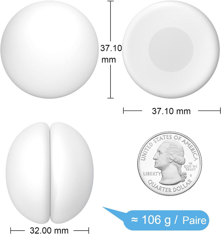 VANZAVANZU Duschvorhang Gewichte, Niemals Rost Duschvorhang Magnete, Silikonbeschichtete Magnete Tis