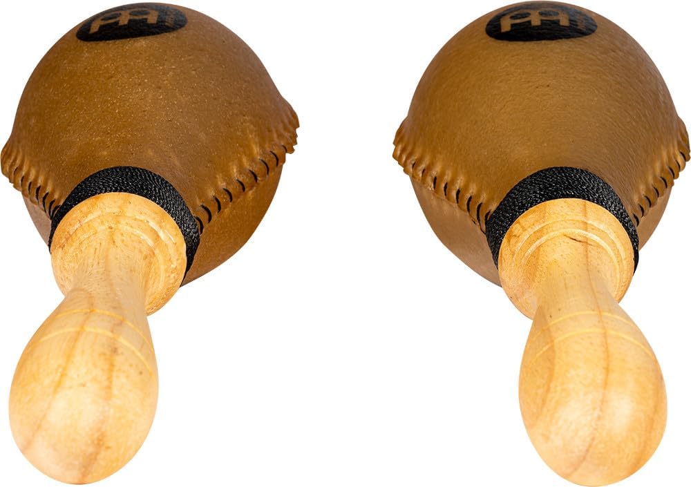 Meinl Percussion MSM4 Rawhide Maracas (Jumbo), 30 cm Länge, natural
