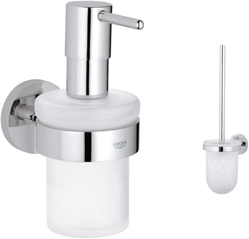 GROHE Essentials | BADACCESSOIRES - Seifenspender | mit Halter | 40448001 & Essentials | Badaccessoi