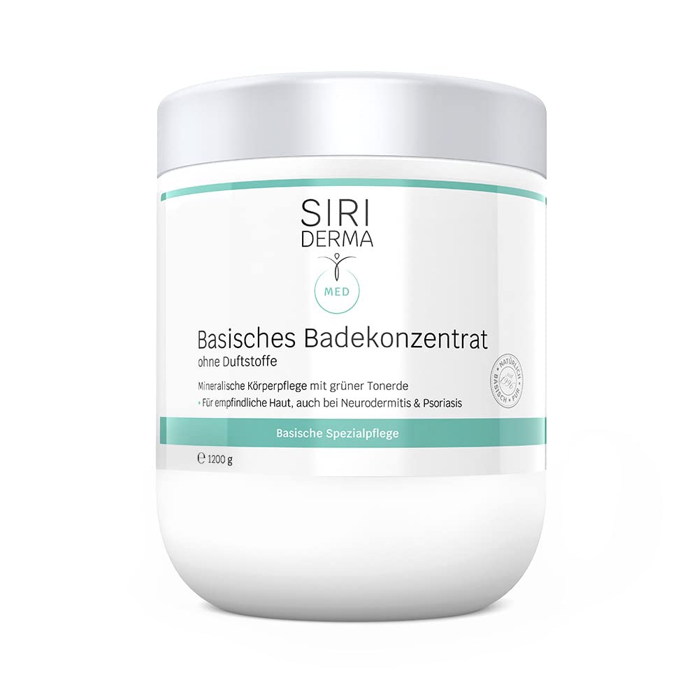 SIRIDERMA Basisches Badekonzentrat | Basenbad ideal als Vollbad, Fussbad und basische Waschung | Auc