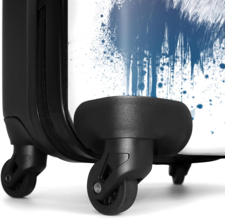 NoBoringSuitcases.com® Koffer Handgepäck Trolley Rollkoffer Kleine Reisekoffer mit 4 Rollen - Panda