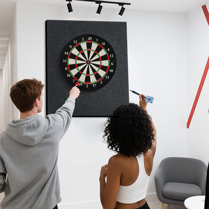 6pcs Dartboard-Wandschutz, 30 * 30 cm Filz-Dartscheibe-Wandschutz,Filz-Wandfliesen, selbstklebend, g
