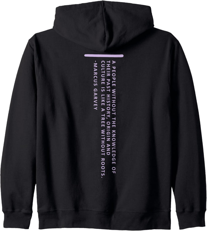 Marcus Garvey Quote Front & Back Kapuzenjacke