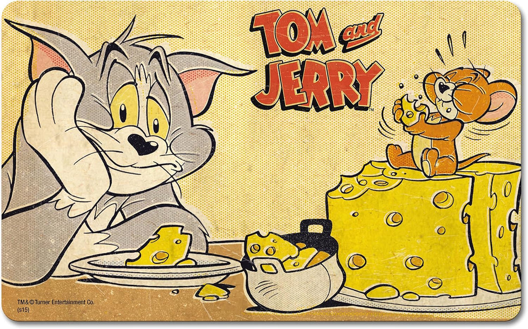 Logoshirt® Tom & Jerry I Abenteuer I Frühstücksbrettchen I Schneidebrett I 23x14cm I 4er Set I spülm