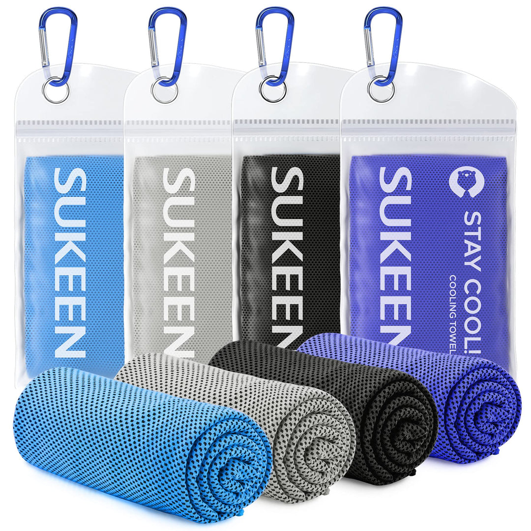 Kühltuch Set, kühlendes Handtuch Kühltücher Hals, Handtuch kühlend, Cooling Towel, Kühltücher Sport,