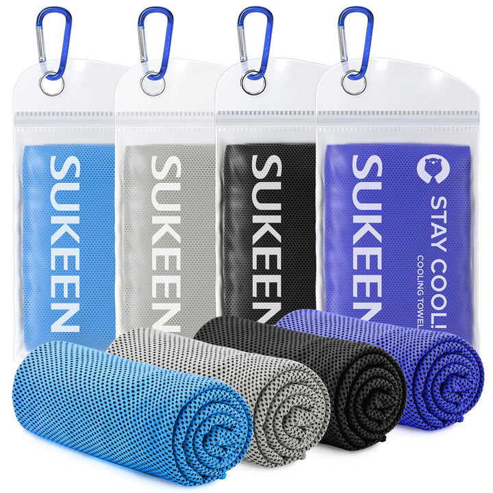 Kühltuch Set, kühlendes Handtuch Kühltücher Hals, Handtuch kühlend, Cooling Towel, Kühltücher Sport,