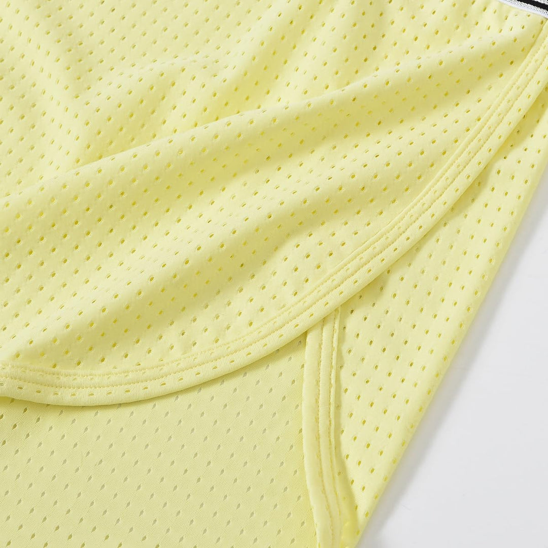 BIATWOWR Herren Transparent Sexy Boxershorts Männer Atmungsaktiv Bequem Unterhose Seitlichem Schlitz