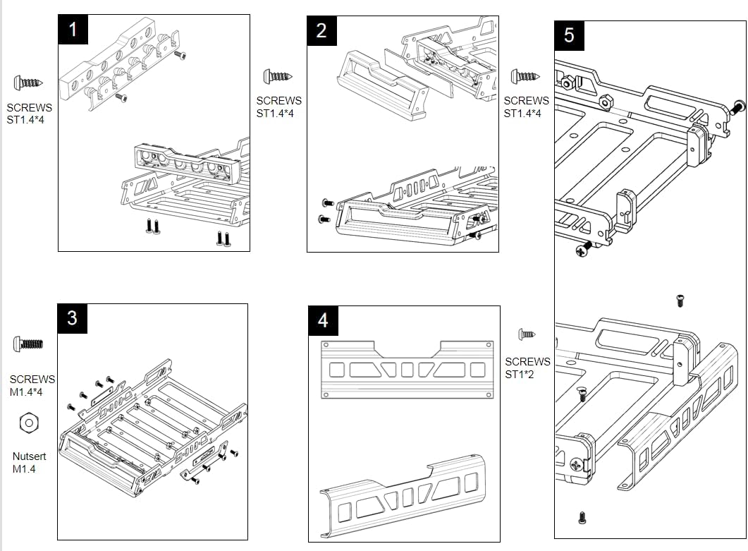 R/C Scale Accessories : Metal Roof Luggage Rack with LED Lights for Traxxas 1:18 TRX4M Ford Bronco C