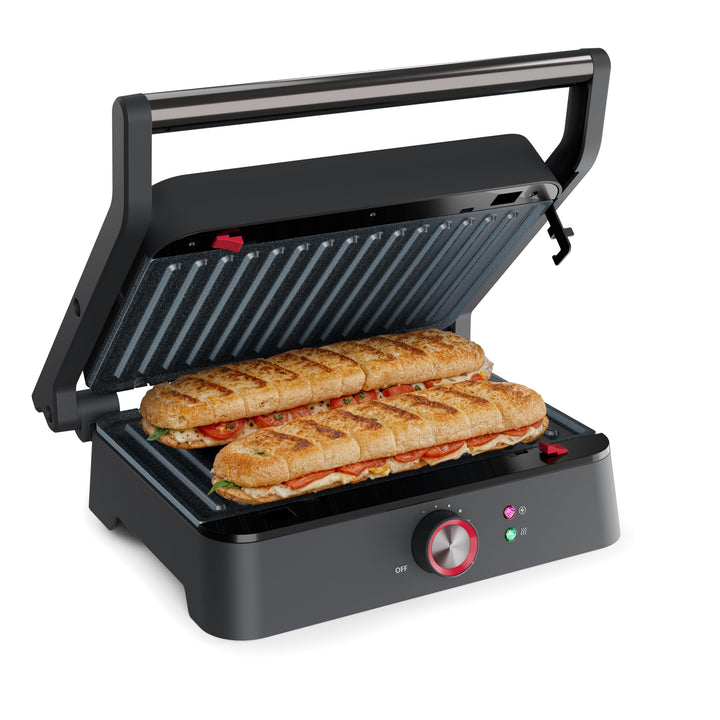 Princess Kontaktgrill, 180° Öffnung, Abnehmbare Platten, Verstellbarer Thermostat, Fettauffangsystem