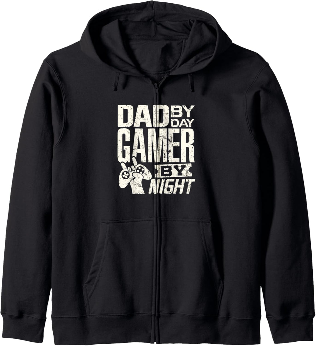 Gaming Dad By Day Gamer by Night Kapuzenjacke