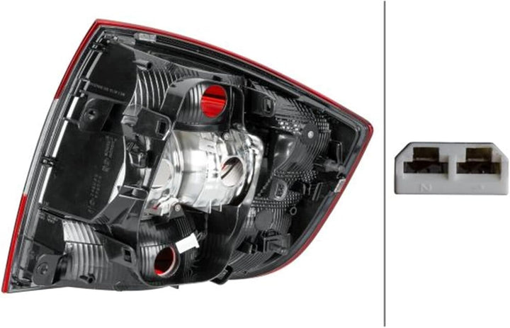 HELLA 9EL 354 849-031 Heckleuchte - Hybrid- ECE - für Rechtsverkehr - links, links